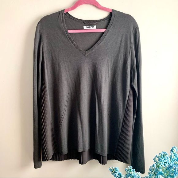 Max & Moi Paris • Wool Pleated Back‎ Sweater - Picture 1 of 9